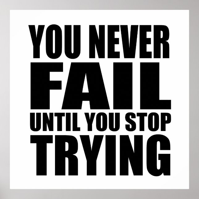 Motivational quote successs poster (Front)