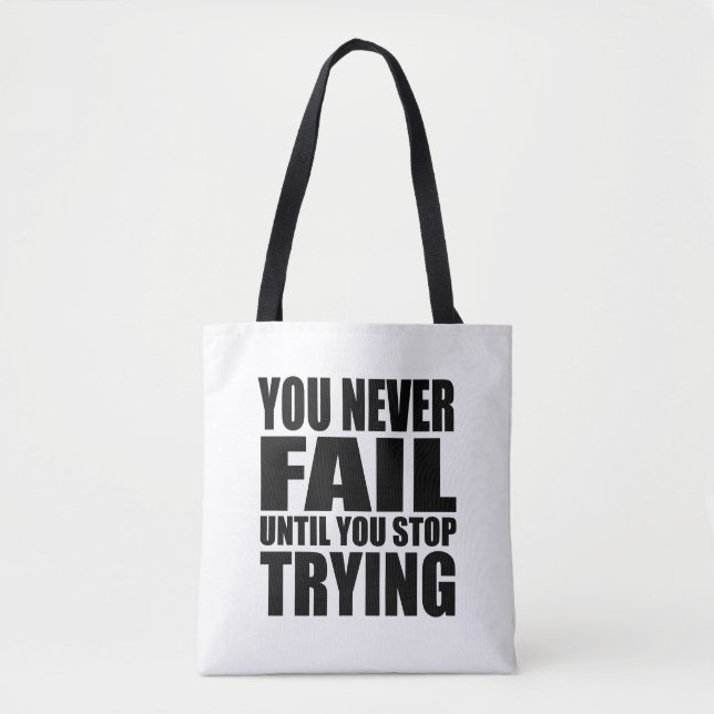 Motivational quote successs tote bag (Front)