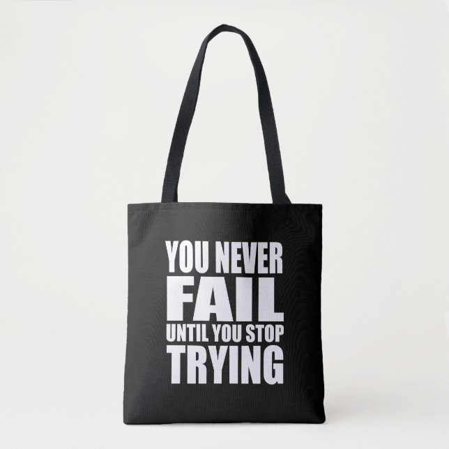 Motivational quote successs tote bag (Front)