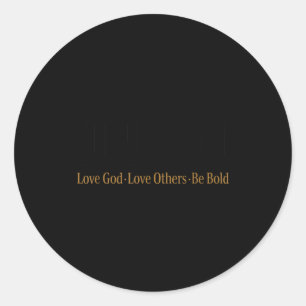 Motivational Quote This Is The Turning Int  Classic Round Sticker