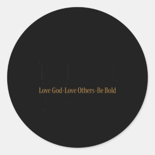 Motivational Quote This Is The Turning Int Classic Round Sticker