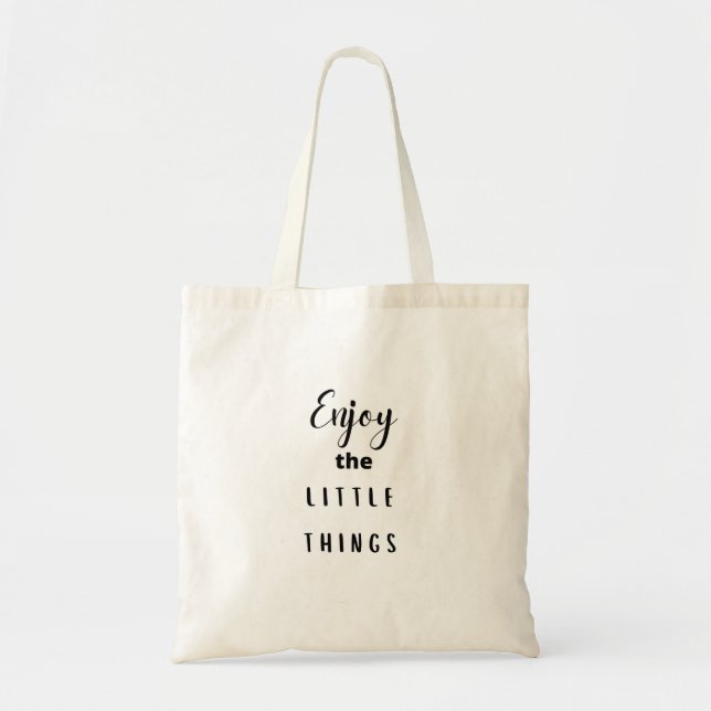 Motivational Quote Tote Bag (Front)