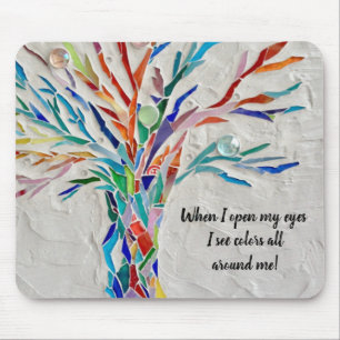 Motivational Quote Tree  Mouse Mat
