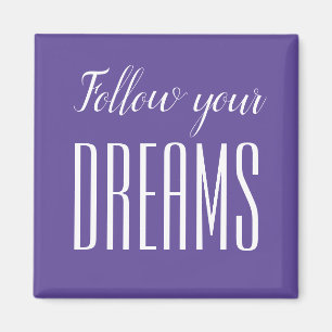 Motivational quote trendy minimalist modern magnet