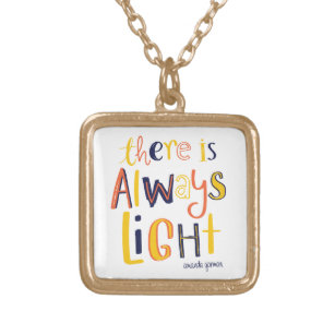 Motivational Quote Typography Necklace