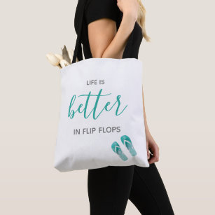Motivational quote typography white green tote bag