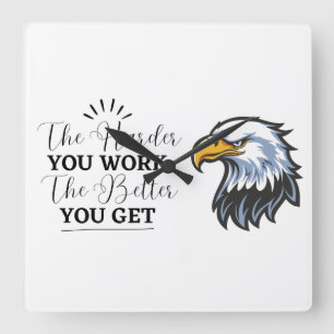 Motivational Quote Wall Clock 