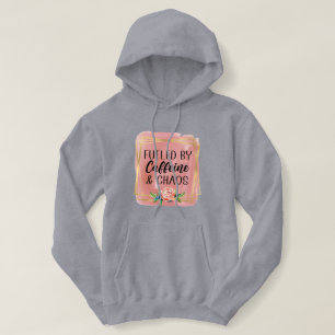 Motivational Quote With Floral Design Hoodie