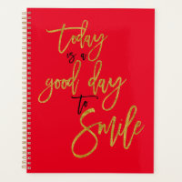 Motivational Quotes Black Gold Typography Red