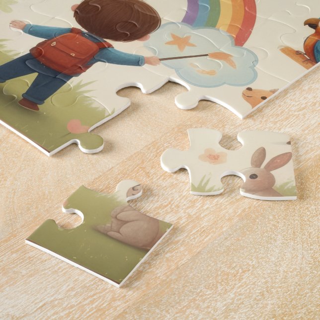 Motivational Quotes for Children's Rooms & Classro Jigsaw Puzzle (Side)