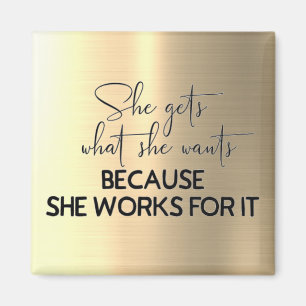 Motivational quotes for Girl Bosses Female Magnet