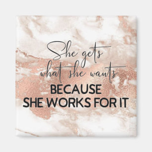 Motivational quotes for Girl Bosses Female Magnet