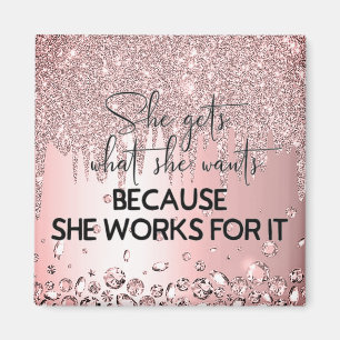 Motivational quotes for Girl Bosses Female Magnet