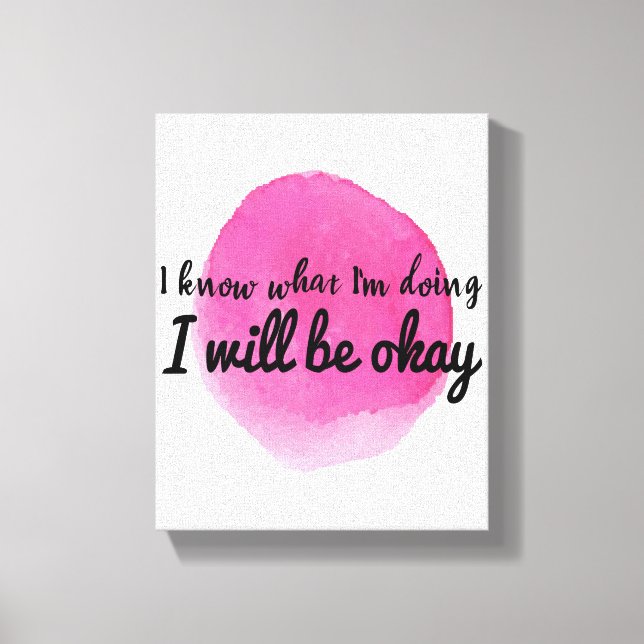 motivational quotes for self care canvas print (Front)