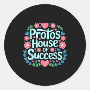 Motivational Quotes For Success, Positive Vibes Co Classic Round Sticker