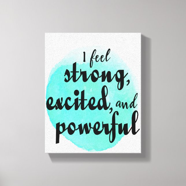 motivational quotes for work and success canvas print (Front)
