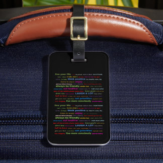 Motivational Quotes Luggage Tag