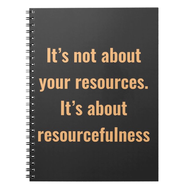 Motivational Quotes On Spiral Photo Notebook (Front)