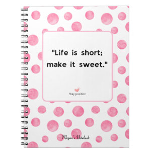Motivational Quotes Positive Journalling Diary Notebook