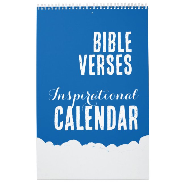 Motivational Quotes | Short Bible Verses 2026 UK Calendar (Cover)