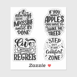  Motivational Quotes Typography stickers
