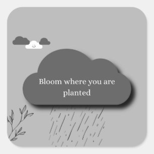 Motivational Rain Cloud Sticker
