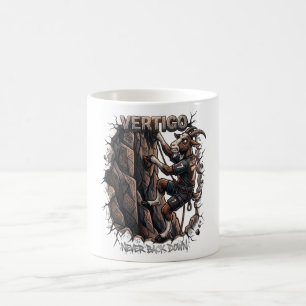 Motivational Rock Climbing GOAT Cartoon Coffee Mug