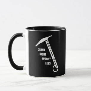 Motivational rock climbing mug