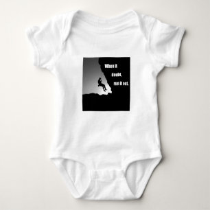 Motivational rock climbing rockclimbing saying baby bodysuit