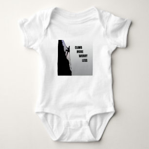 Motivational rock climbing rockclimbing saying baby bodysuit