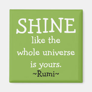 Motivational Rumi Quote Magnet