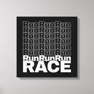 Motivational Runner In-Training Quote - Run Race Canvas Print