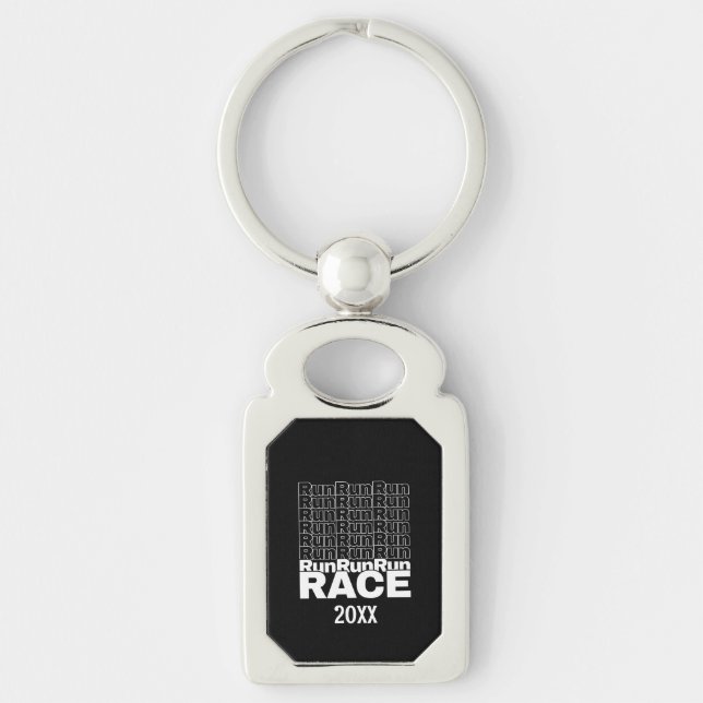 Motivational Runner In-Training Quote - Run Race Key Ring (Front)