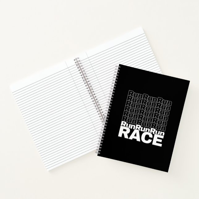 Motivational Runner In-Training Quote - Run Race Notebook (Inside)
