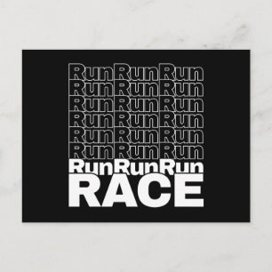 Motivational Runner In-Training Quote - Run Race Postcard