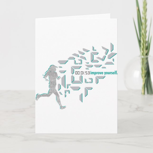 Motivational Running Card (Front)