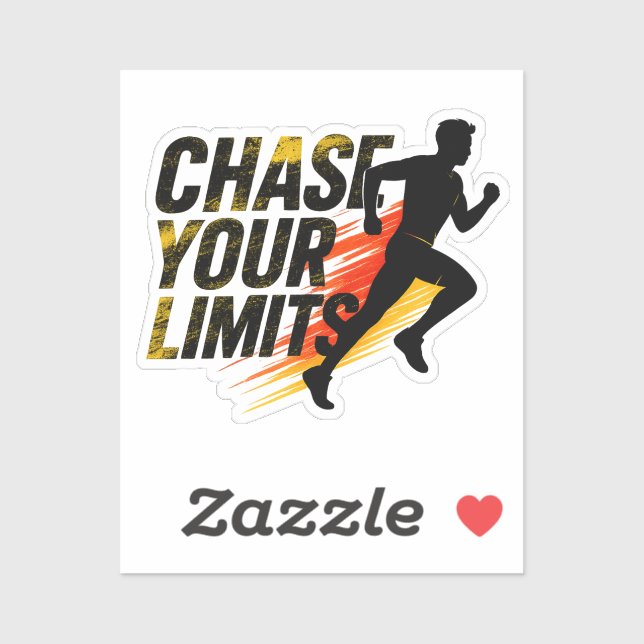 Motivational Running Poster – CHASE YOUR LIMITS (Sheet)