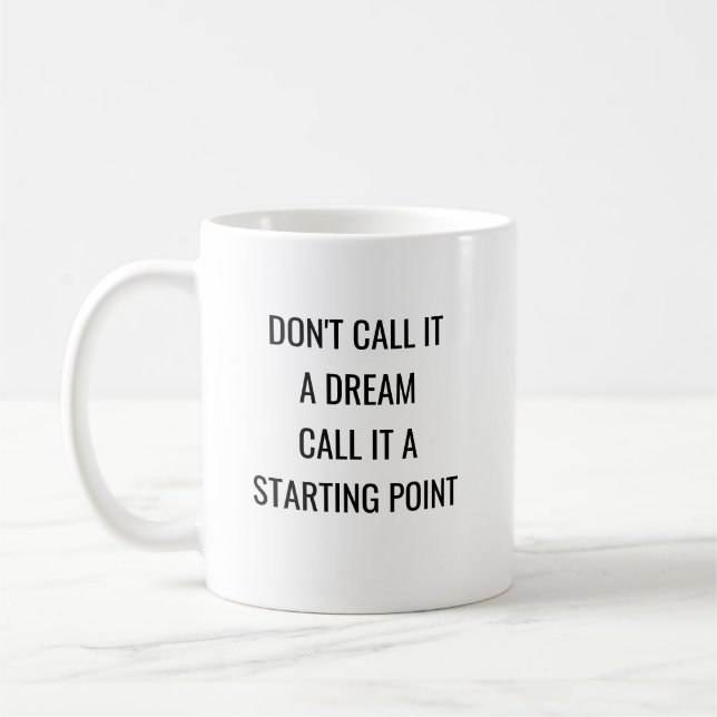 Motivational Saying Don't Call it A Dream Coffee Mug (Left)