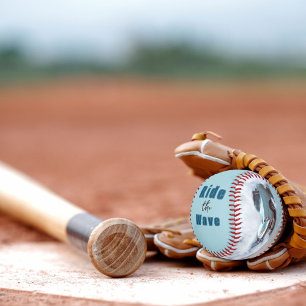 Motivational Saying Vintage Aqua Car Riding Waves Baseball