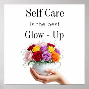 Motivational Self Care Quote Mental Health  Poster