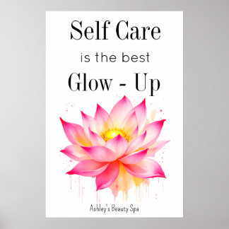 Motivational Self Care Quote Mental Health Poster