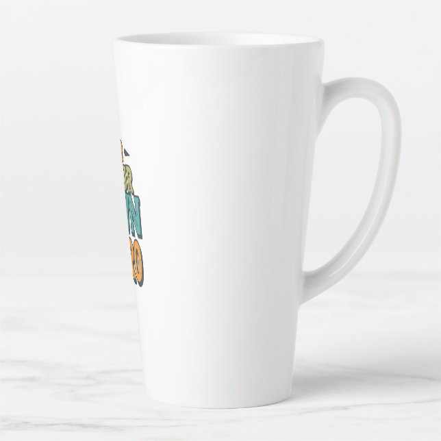 Motivational Self-Empowerment Quote Tee Latte Mug (Right)