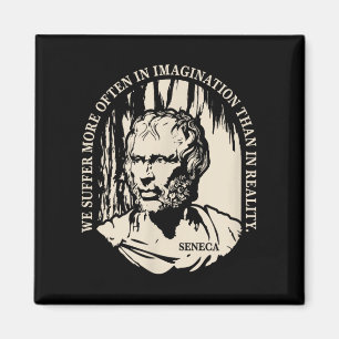 Motivational Seneca Quote On Life & Suffering Magnet
