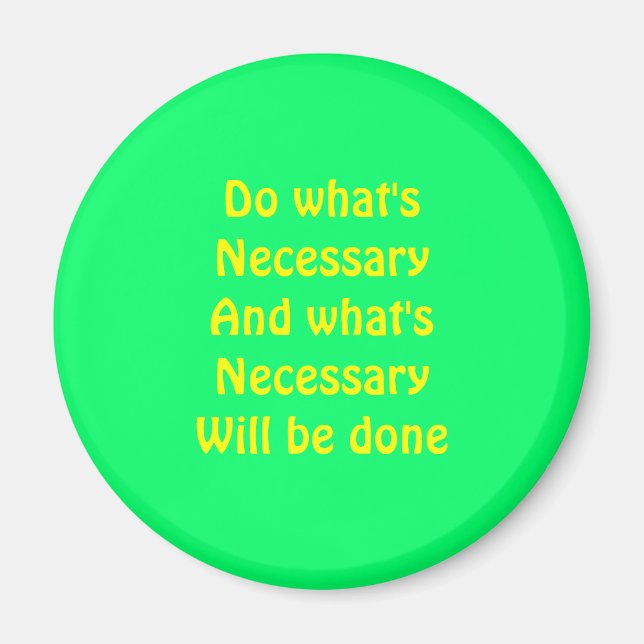 Motivational slogans magnet (Front)