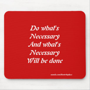 Motivational slogans mouse mat