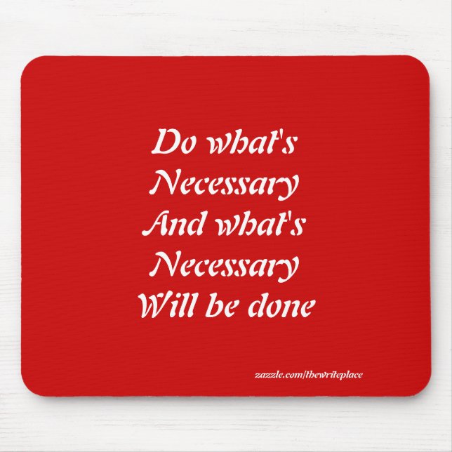 Motivational slogans mouse mat (Front)