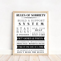 Motivational Sober Support Rules Of Sobriety