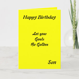 Motivational Son Birthday Cards