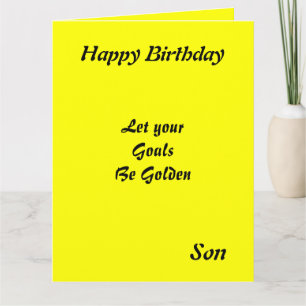 Motivational Son Birthday Cards