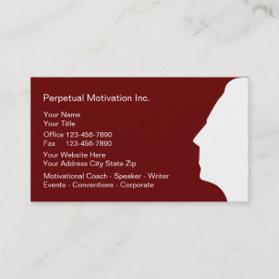 Motivational Speaker Business Cards